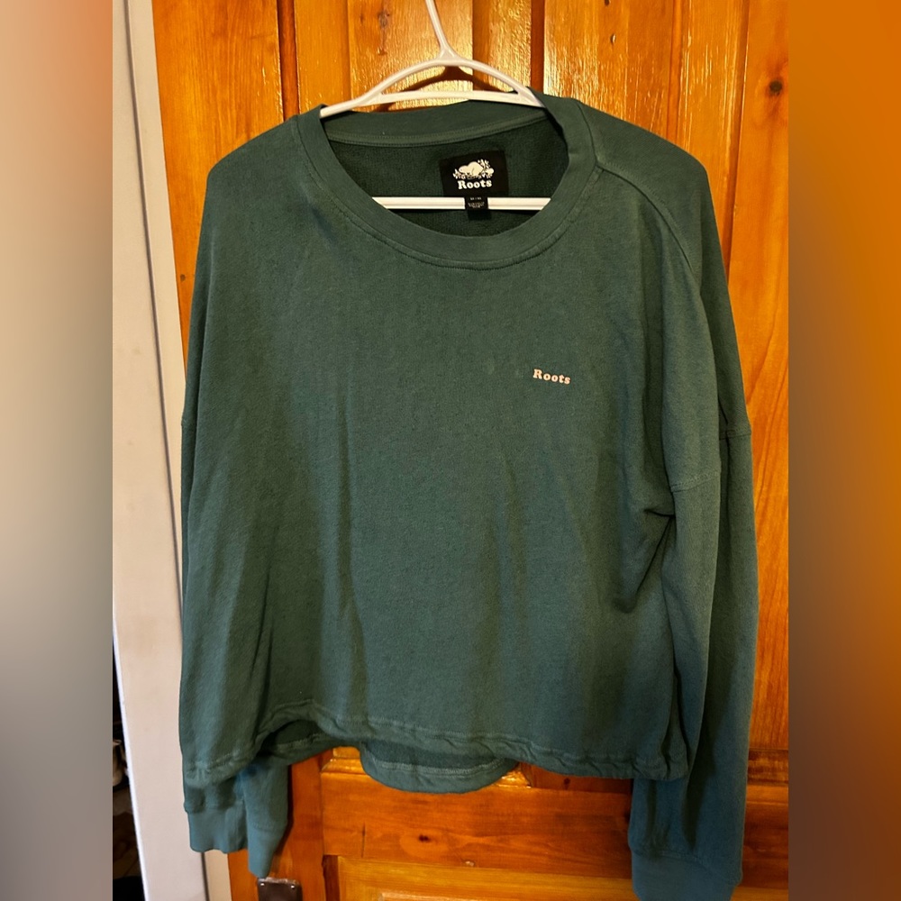 Roots long sleeve teal